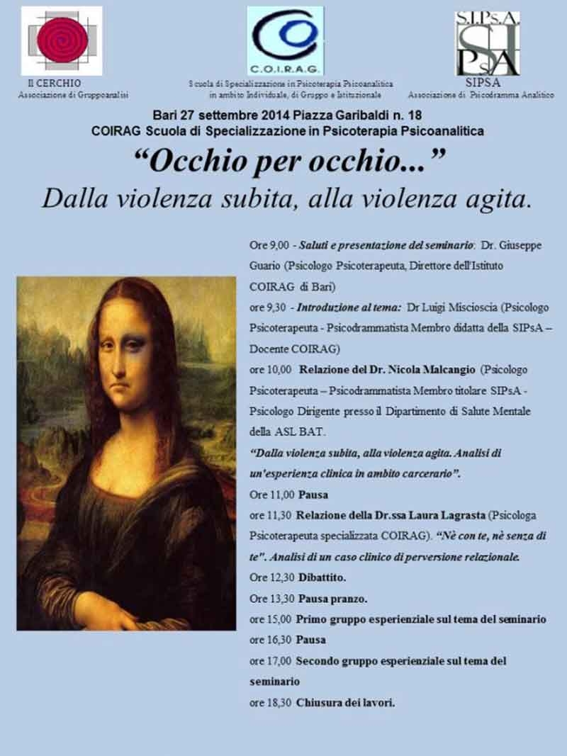 “Occhio per occhio...” Dalla violenza subita, alla violenza agita