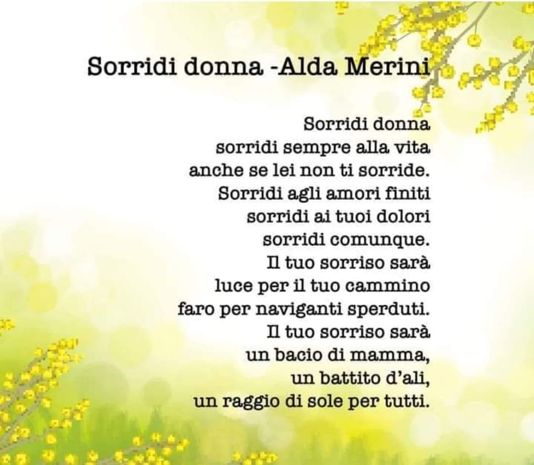 Sorridi di Alda Merini